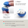 Interactive Dog Toy Dog Ball, Durable Activity Rolling Ball Wicked Ball, Automatic Moving Bounce Spinning Ball for Puppies, Smal 3