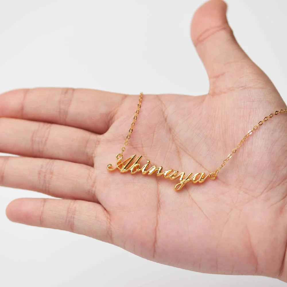 Luxury Personalize 925 Sterling Silver Clavicle Chain Custom Name Letter Necklace Women Birthday Gifts Party Fine Jewelry