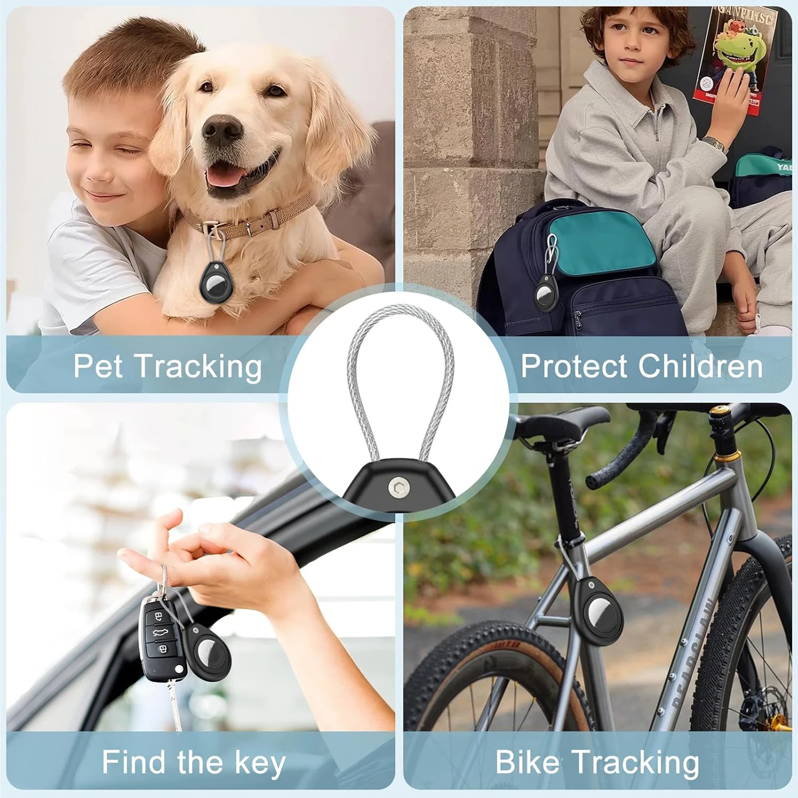 Waterproof Silicone Anti-Loss Keychain Holder