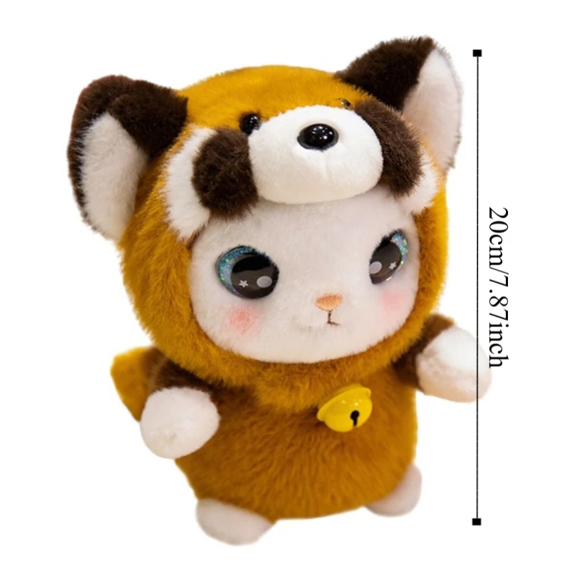 Monkey Doll Transformation Panda Soft Material Cartoon Cow Stuffed Doll Fun Design 20cm Elephant Doll Children's Gift