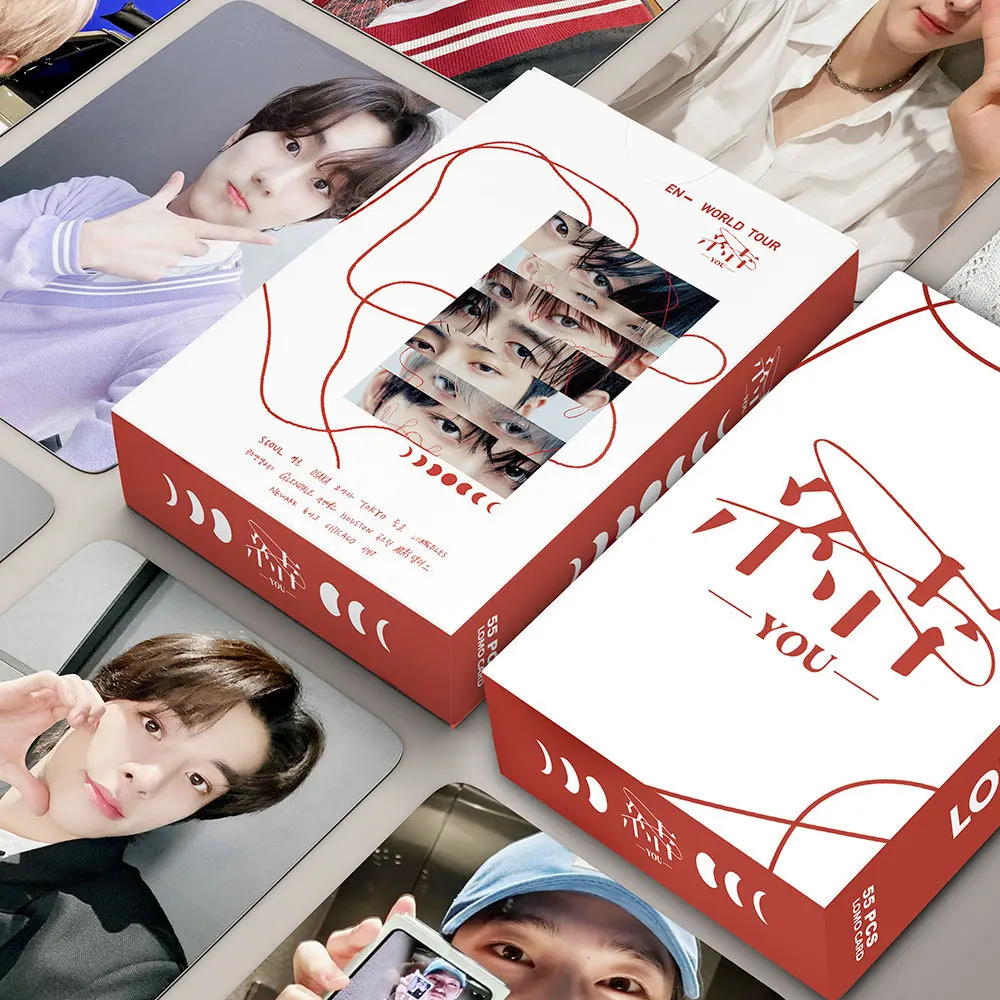 55pcs/box Kpop Photo album YOU SUNOO JAY JUNGWON SUNGHOON JAKE Lomo Cards Photocards for Fans Collcetion High Quality HD Postcar