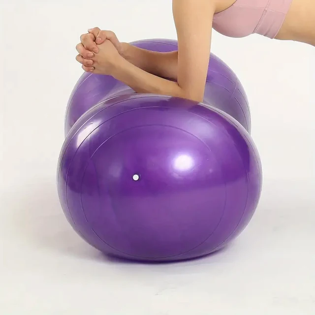 1PC Thickened capsule ball massage training fitness ball yoga ball (with air cylinder air plug air pull) 4
