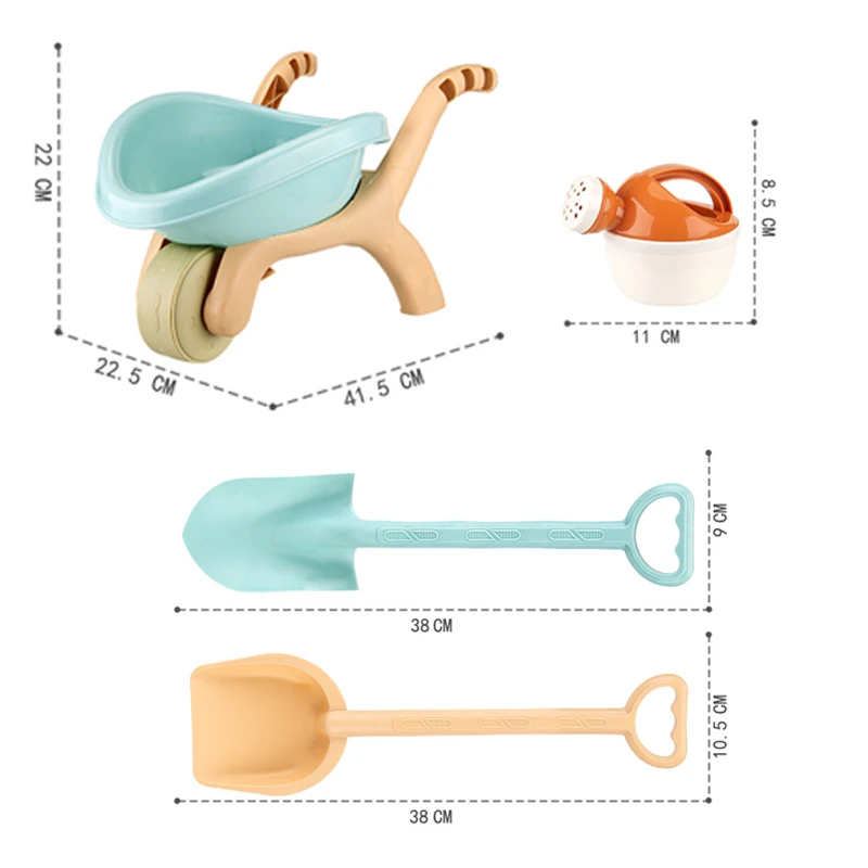 Kids Trolley Beach Toys Play Sand Water Game Sandbox Molds Castle Shovel Watering Summer Outdoor Playa Tools Sand Toys for Baby - 6
