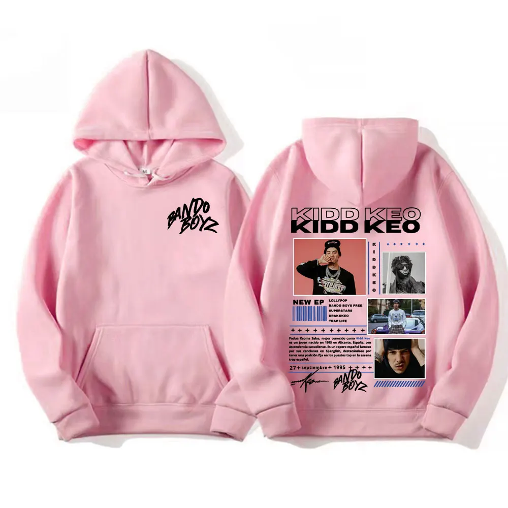 Rapper Kidd Keo Bando Boyz Tour Merch Hoodie Men Women's Hip Hop Pop Music Street Sweatshirt Casual Fleece Long Sleeve Pullovers 6
