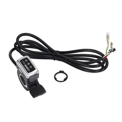 Enhanced Electric Bike/Scooter Thumb Throttle with Battery Indicator and Switch (36V)