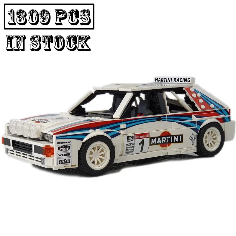 

New MOC-141377 Delta Integrale Rallye Monte Carlo Version Racing Car Model Technical Building Block Toys for Boys Birthday Gifts