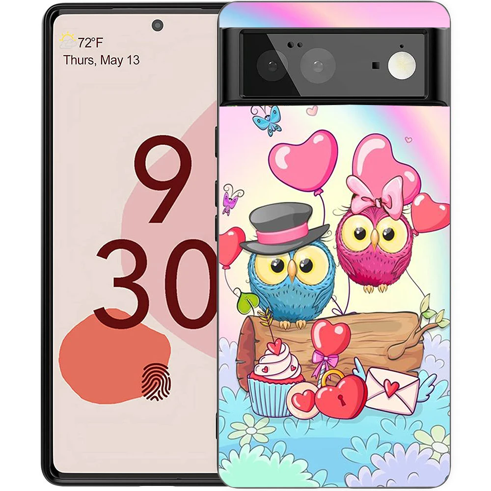 Charming Cartoon Owl Shockproof Silicone Phone Case Cover