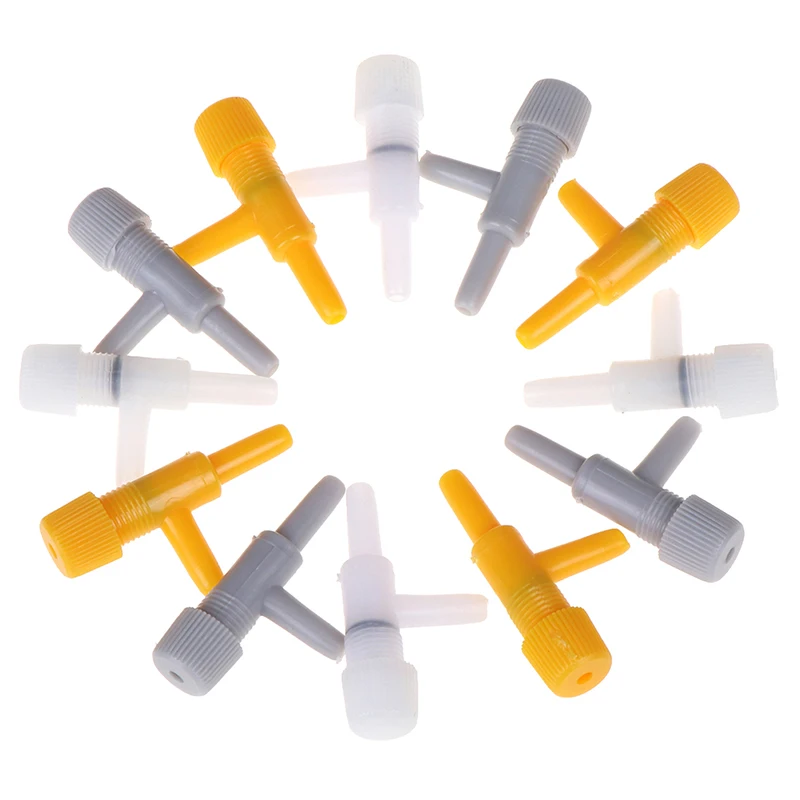 Aquarium Air Line Valve 10PCS Air Line Tubing Fish Tank Oxygen Air Pump Volume Flow Control Fit For 4mm Line Tube