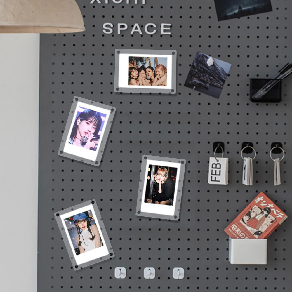 3-inch Photo Acrylic Magnetic Suction Frame magnet photo frames For Fujifilm Instax Mini 12 11 9 8 7s 25 50s EVO Camera Mini Film Photo Paper