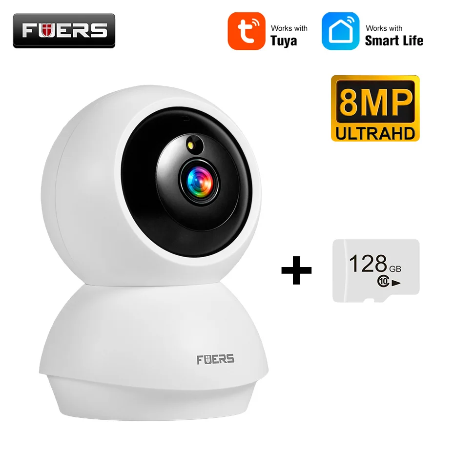 Smart Home 4K Wireless Security Camera with Pet and Baby Monitoring