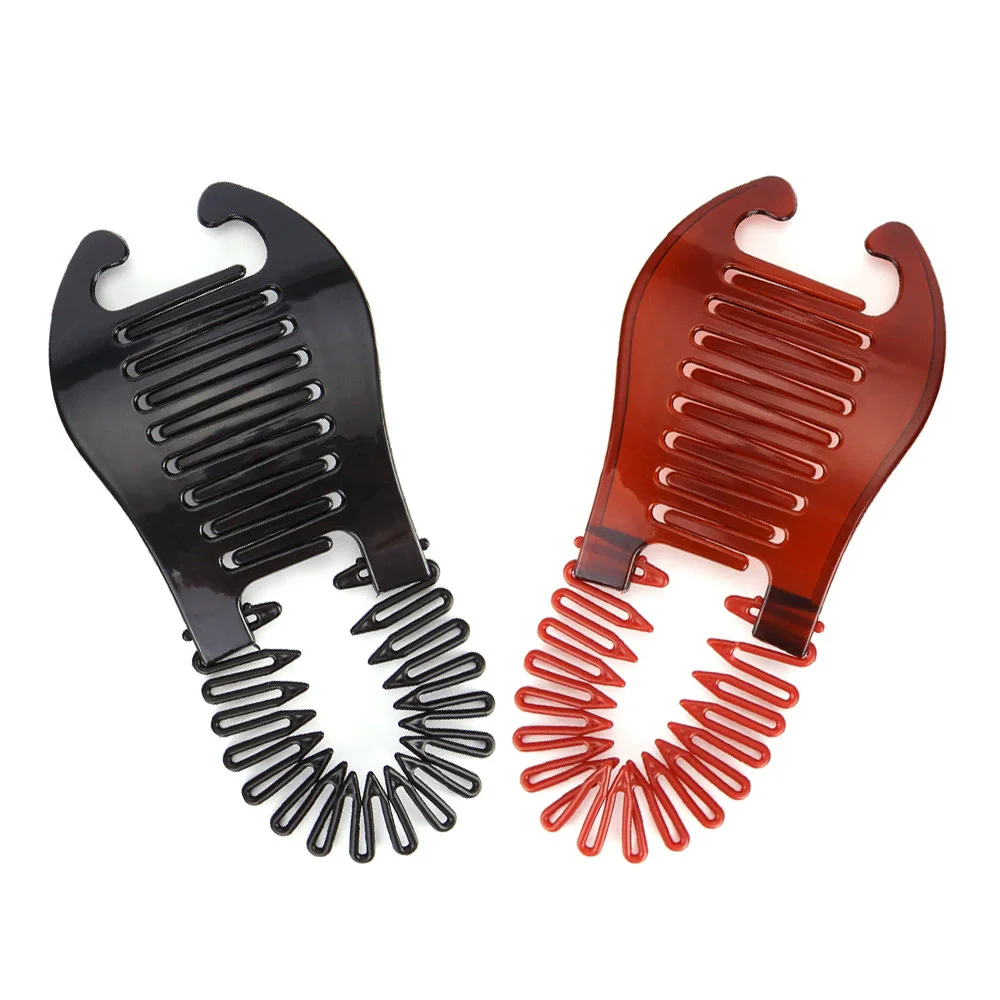 New Korean Hair Comb Fashion Girls Styling Ponytail Hair Clip Plastic Headwear Hairpin Banana Clip Vertical Clip Hair Tool