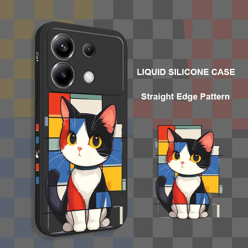 Romantic Cat Silicone Phone Case Cover