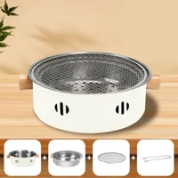 Mini Charcoal Barbecue Grill for Home Outdoor Camping Beach Picnic BBQ Grill Barbecue Stove, Multifunctional Charcoal BBQ Stove 4