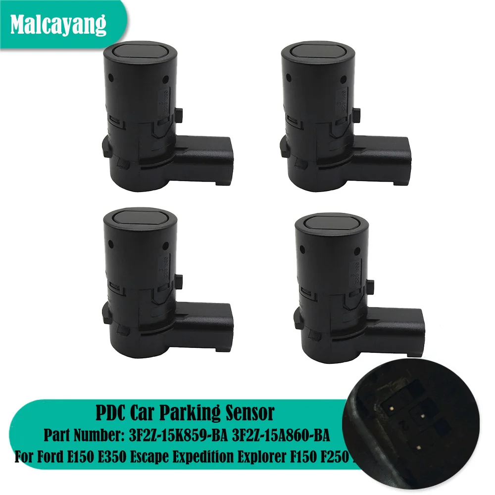 

NEW 4 PCS PDC Parking Reverse Sensor For Ford E150 E350 Escape Expedition Explorer F150 F250 F350 3F2Z-15K859-BA 3F2Z-15A860-BA