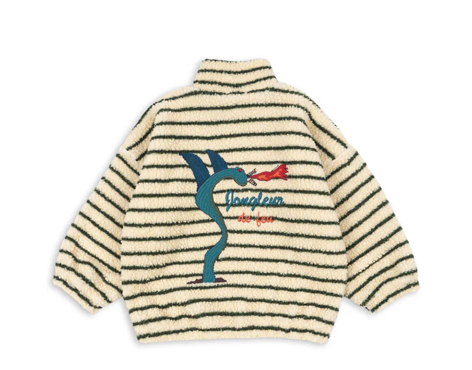 2025 Winter KS Children Cotton Lamb Wool Warm Outerwear Clothes Girls Print Coats Baby Boys Plus Fleece Jackets Kids Clothing