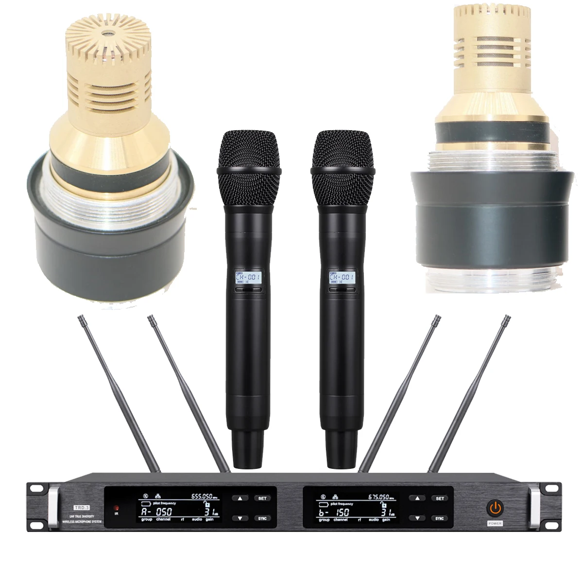 Micwl Ulxd4 Adx2 Sistema Microfono Wireless Digitale Ksm9 Ii Capsula Condensatore Professionnel Microfono Dual Handheld 500M