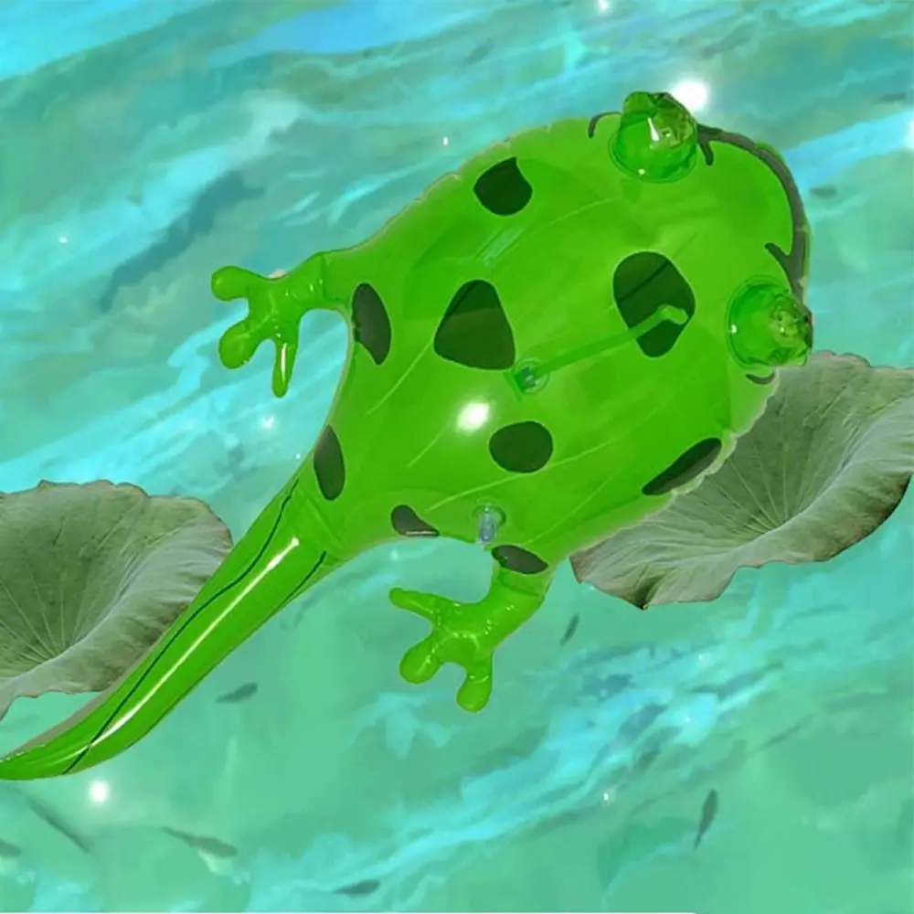 

With Flashing Light Glowing Frog Inflatable Toy PVC Light-Up Tadpole Frog Model Bouncing Frog Toy Cartoon Animal