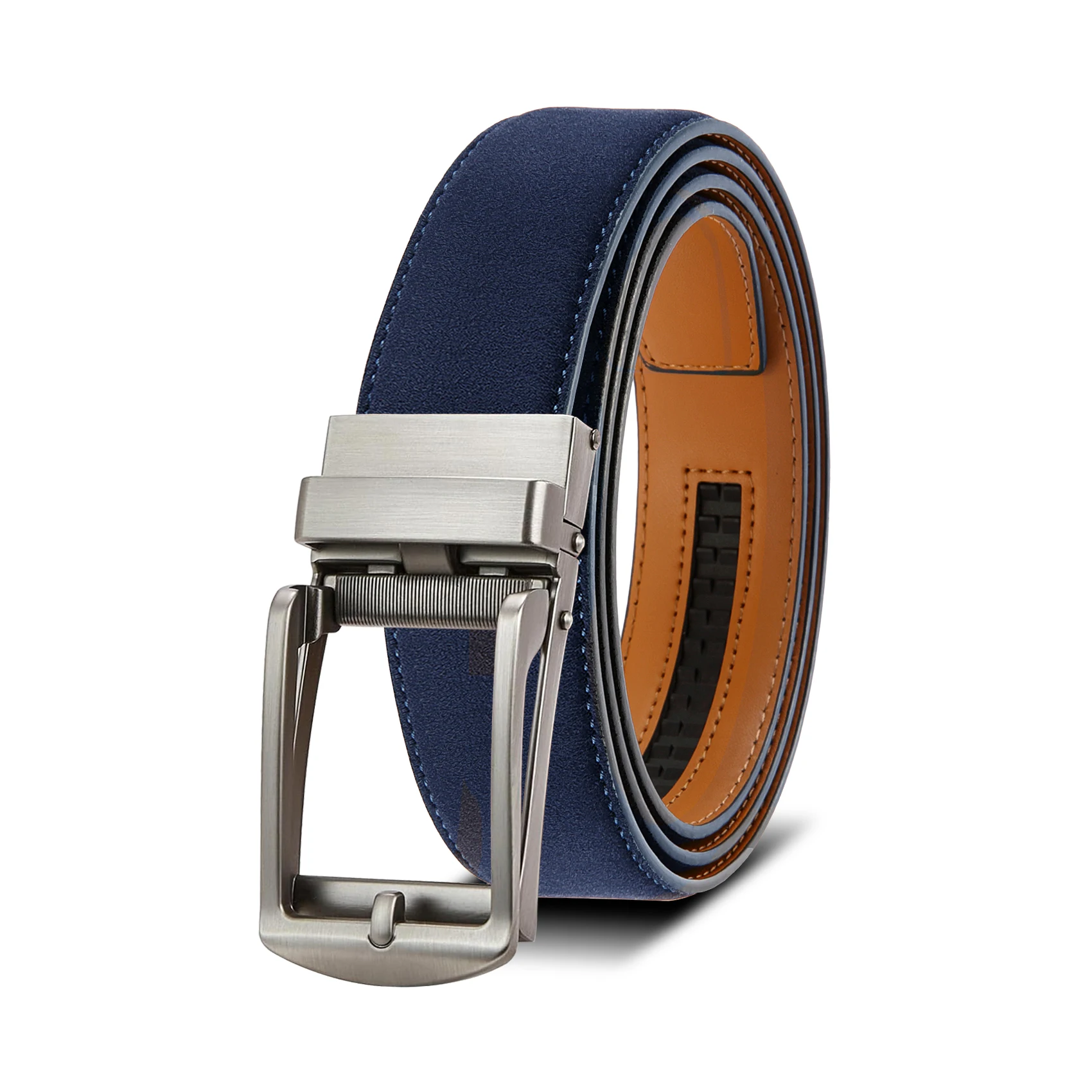 Men's Stylish PU Leather Automatic Buckle Belt