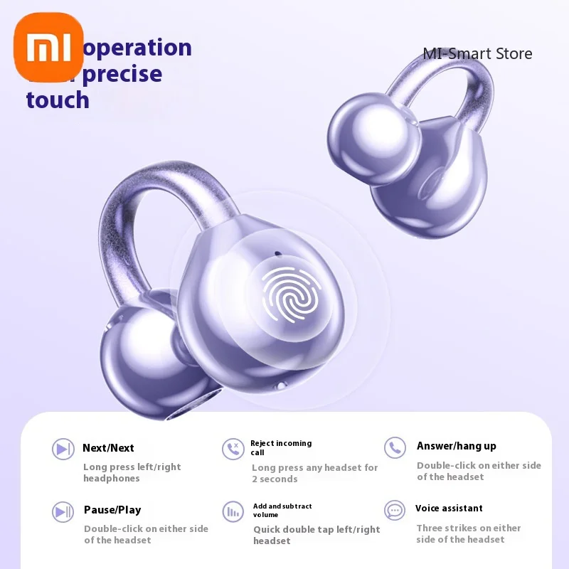 Xiaomi M97 Wireless Bluetooth 5.4 Earphones with Digital Display Earbud Clip-on Noise Cancelling Waterproof Sports Earphones 6