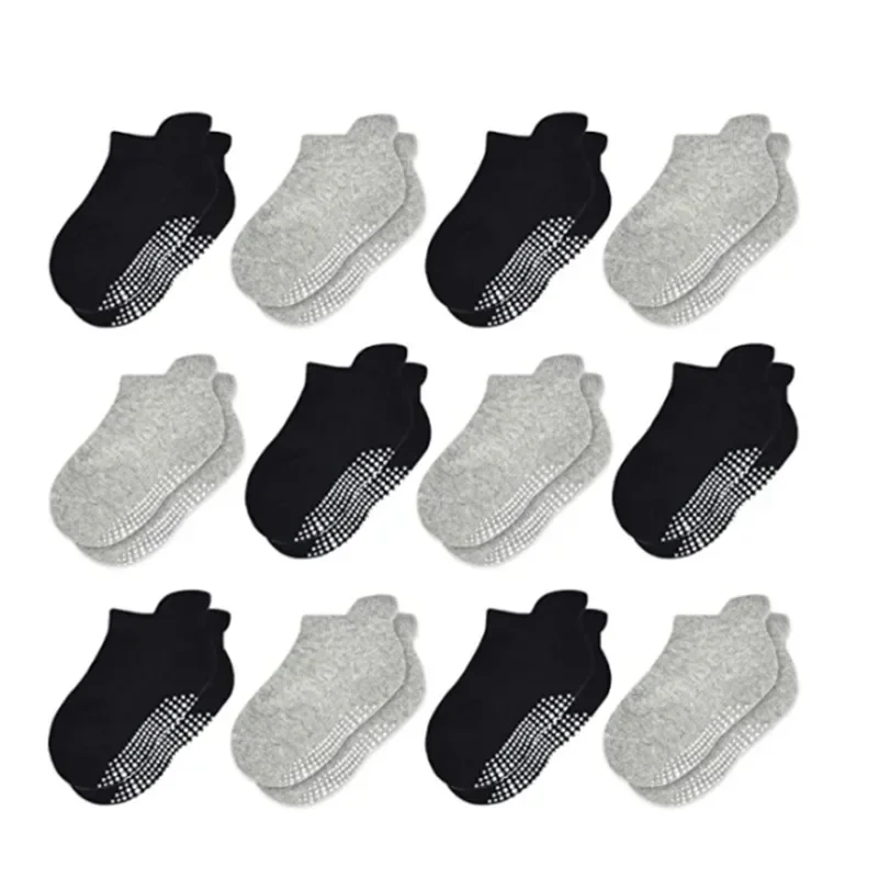 Non Slip Toddler Socks 12 Pairs Infant Baby Kids Grip Socks for Boy Girls Tphon Anti Skid Ankle for 1-5Year kids socks baby socks