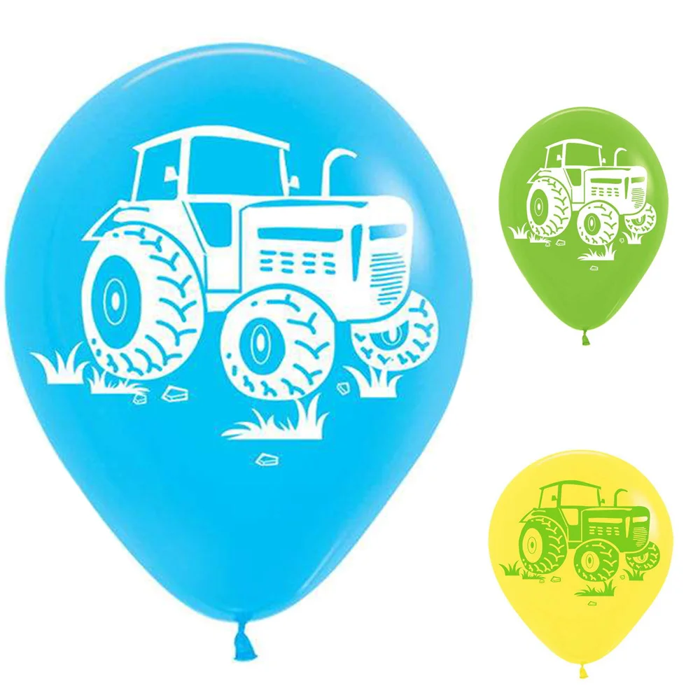 

15Pcs/Set 12 Inch Tractor Farm Animal Themed Birthday Party Latex Balloons Barnyard Decoration for Kids Baby Shower Favors