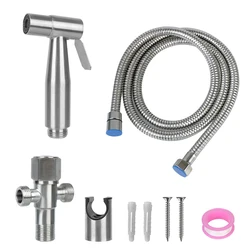 Premium Stainless Steel Handheld Bidet Sprayer Set for Bathroom - Self-Cleaning Hand Shower Head (Type C)