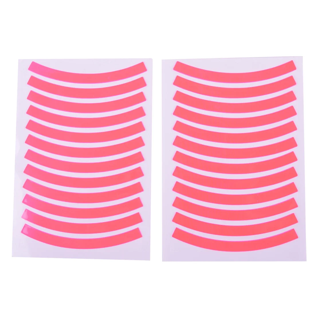 

24pcs/Set Universal Reflective Strips Wheel Hub Decal Safety Rim Tape Sticker Accessories for Car Motorcycle Bike Pink