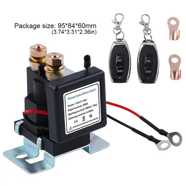 Coupe Circuit Batterie Voiture Coupe-circuit Batterie Voiture 12V Lizbn - Télécommande, 500A, Antivol, Pour Voiture/camping-car Antivol Voiture Batterie