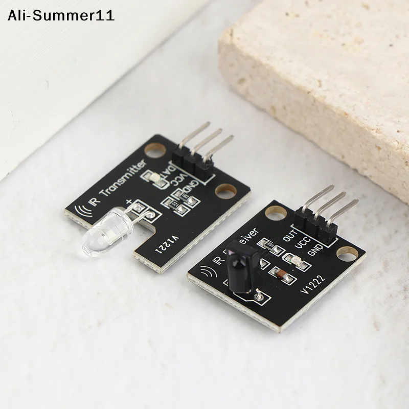 Enhanced IR Infrared Transmitter & Receiver Sensor Module Kit | 38KHz Frequency | 10M Range | 5V Digital Pair