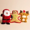 Christmas Pet Chewing Toy for Grinding and Cleaning Teeth Interactive Squeaky Plush Toy for Help Relieve Boredom Pet Toy for Dog 6
