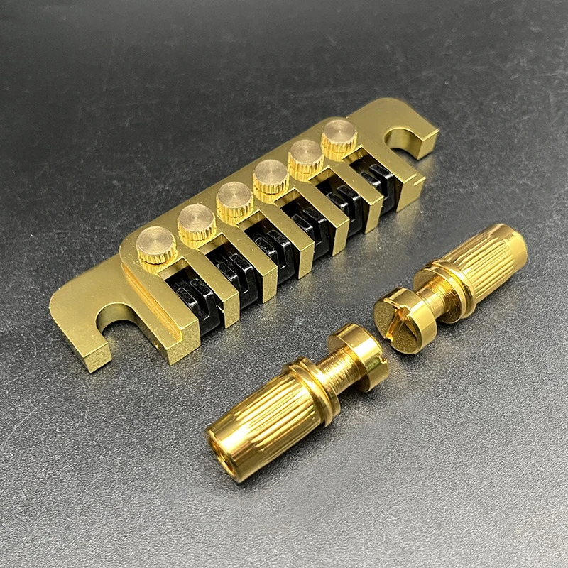 Vintage Gitaar Bridge Staartstuk TP 6 70 's Bruggen Stop Bar Lock met Studs voor LP/SG/ES/EPI