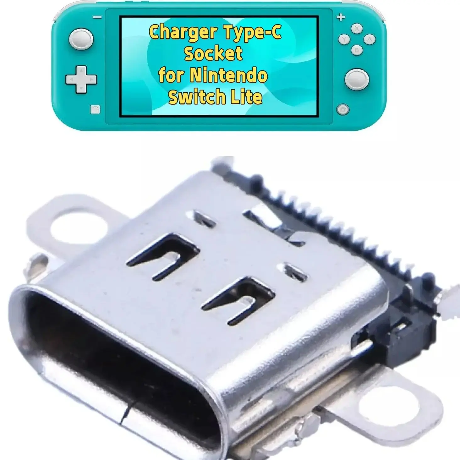Charging Port Switch Lite Come With Charger 5Pcs For Nintendo