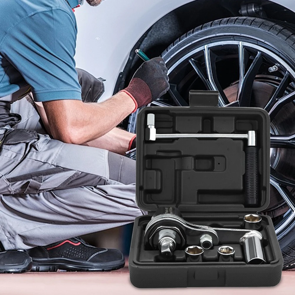 Chrome Vanadium Steel Labor Saving Lug Nut Remover Tool Kit