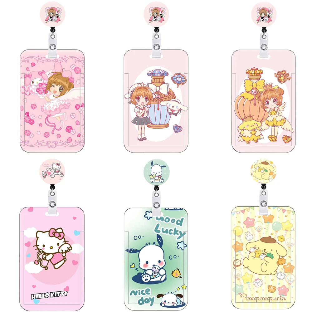 

Cardcaptor Sakura & Cute Cat Anime Badge Holder ID Credit Card Pass Hang Certificate Card Holder Japanese Manga Gift Accessories