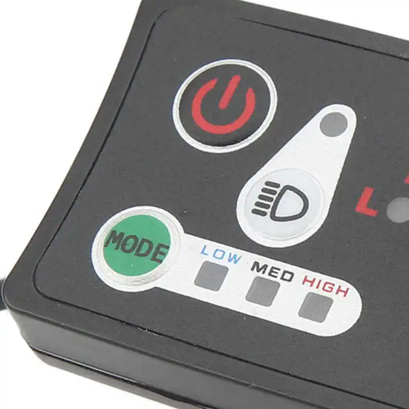 Display A LED Per Bici Elettrica 36V/48V – Misuratore Di Potenza Con Connettore 5P Impermeabile – Adatto A Manubrio 22.2mm – 3 Modalità Faro – Per E-Bike E Scooter