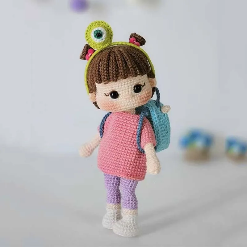 수제 뜨개질 인형 크로셰 아부 인형 크로셰 인형 홈 액세서리 공예 장난감 장식품