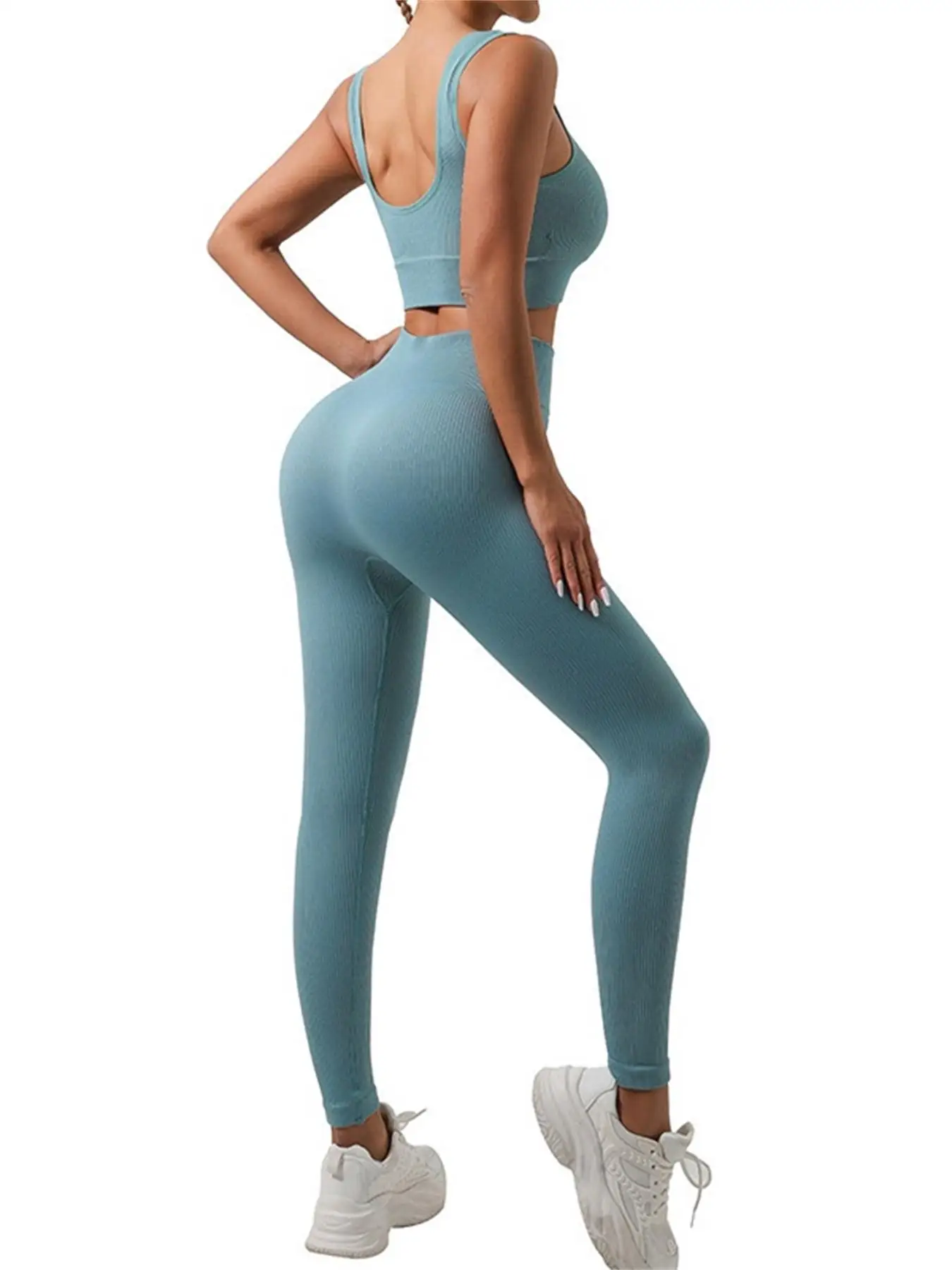 Women's High Waist Sports Leggings High Stretch Seamless Yoga Ladies Sportswear Indoor Outdoor Wear
