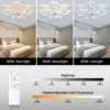 IRALAN Modern Dining Table LED Lamp Ceiling Fan Light  Restaurant Bedroom Fan Lamp Remote Ventilator Home Lighting 4