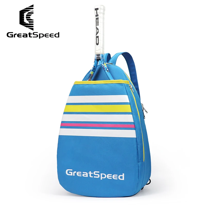 Children Tennis Backpack Greatspeed Polyester 2 in 1 Badminton Racket Bag for Kids Teenagers Racquets Bags