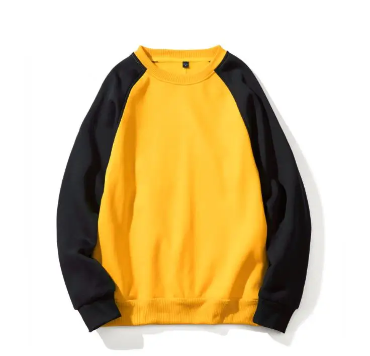 

New Fashion Patchwork O-Neck Sweatshirts Men 2022 Fleece Hoodies Pullover Fashion Streetwear Men's Sweatshirts Sudaderas Hip Hop