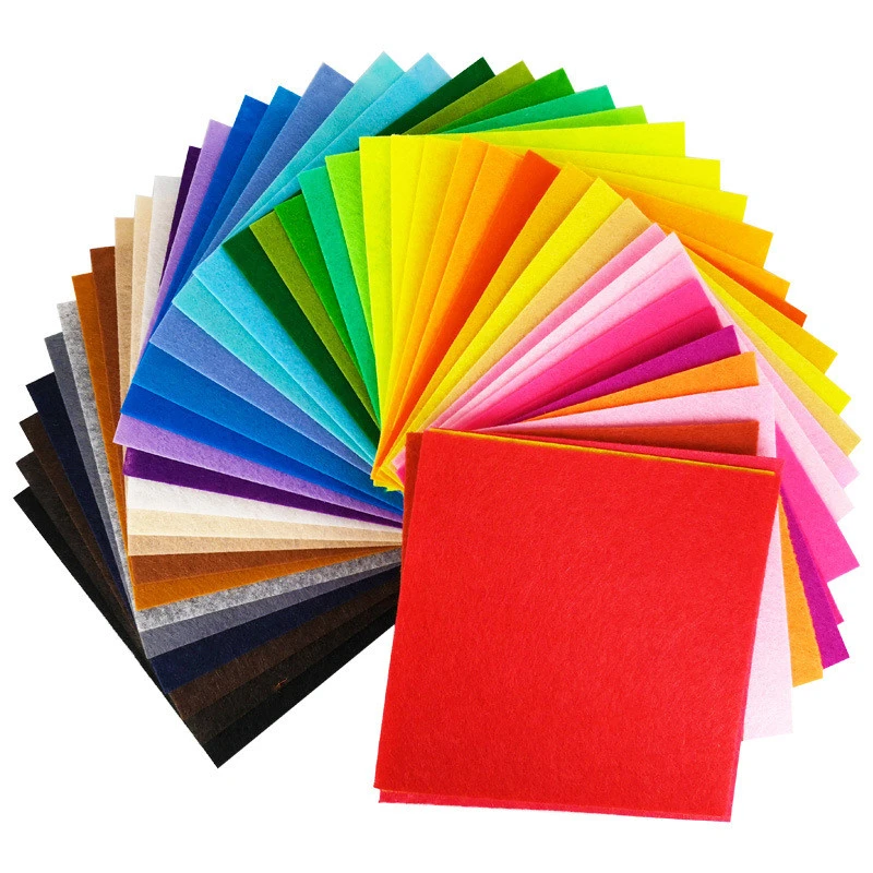 beproeving nakomelingen klauw 40 Stks/set Diy Kleurrijke Stof Doek 1Mm Dikte Polyester Doek Vilt Van  Thuis Naaien Bruiloft Decoratie Craft Doeken 10x10cm|Vilt| - AliExpress