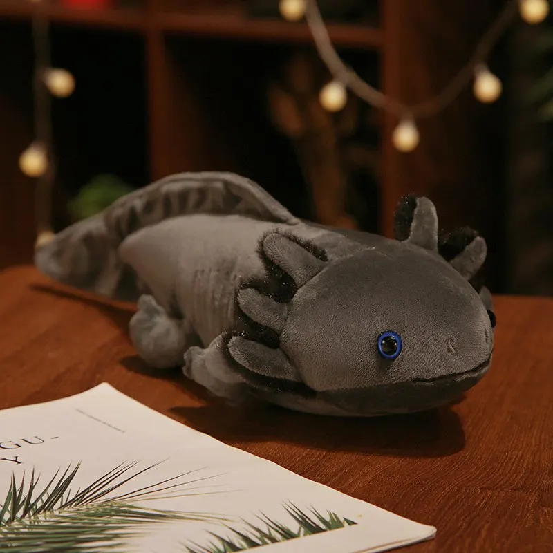 thumbnail image 1 of Colorful Big Axolotl Doll Cute Newt Salamandra Plush Toy Soft Underwater Animal Pink Yellow Grey Blue Children Birthday Gift, 1 of 5