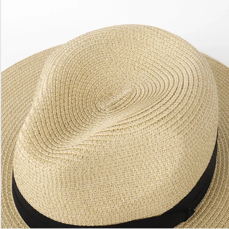 Large Size XL61-64cm Panama Hats Men Women Beach Wide Brim Straw Hat Lady  Summer Sun Hats Plus Size Fedora Hat 55-57cm 58-60cm - AliExpress