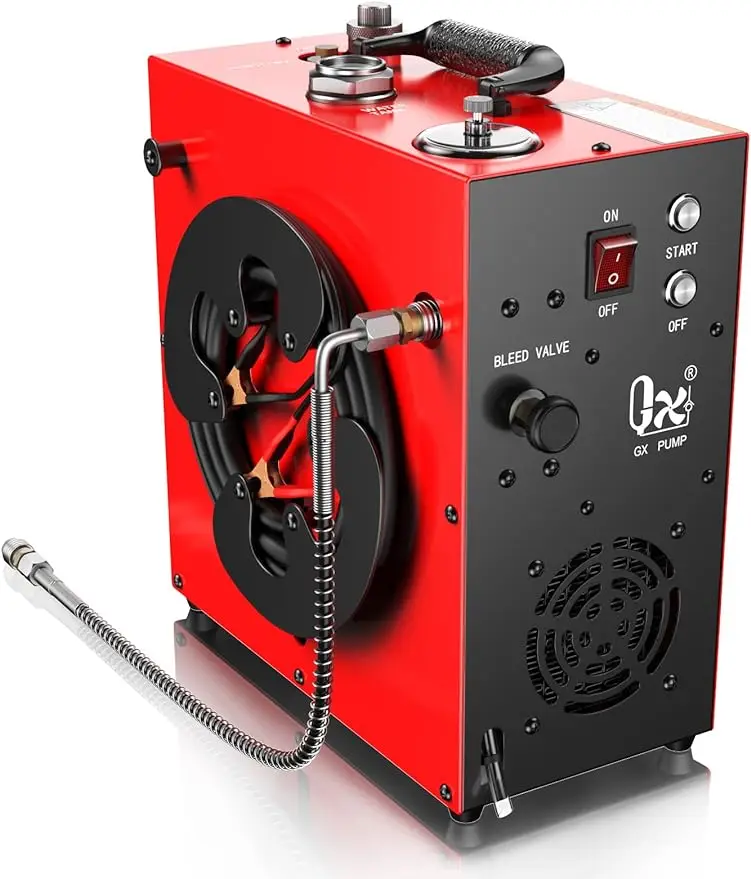 

Портативный воздушный компрессор GX PUMP CS4 PCP, мощный двигатель 350 Вт, Макс psi/40 МПа, водяное и вентиляторное охлаждение, 5 часов непрерывной работы