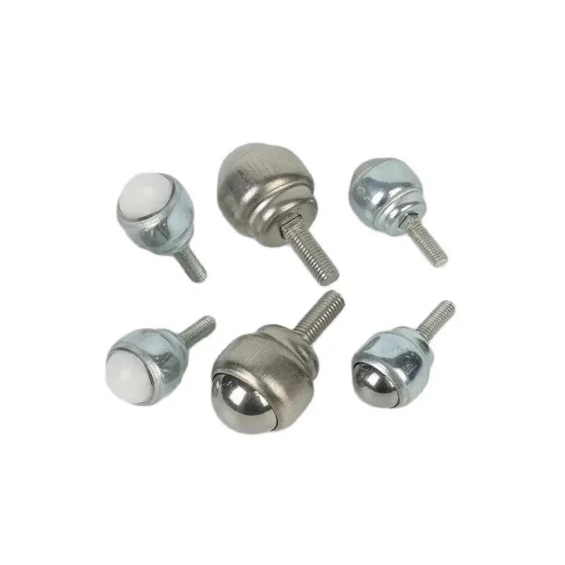 4PCS Ball Transfer Unit Bearing Conveyor Rollers Wheel Nylon/Carbon Steel/304 Stainless Steel Conveyor Ball CY-12D/19D/25D plastic bearing pulley
