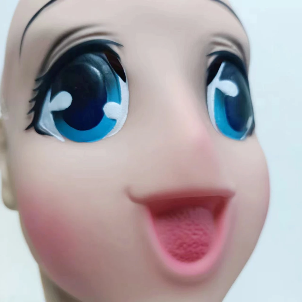 Sexy Cute Big Eyes Loli Latex Eye mask Face mask Halloween mask Party masks Masquerade mask 3d printed mask 3d face masks Horror mask Superhero mask Lace masquerade mask Anime Cosplay Kigurumi Half Face Mask Cartoon Character Lolita Comic-con Carnival Costume
