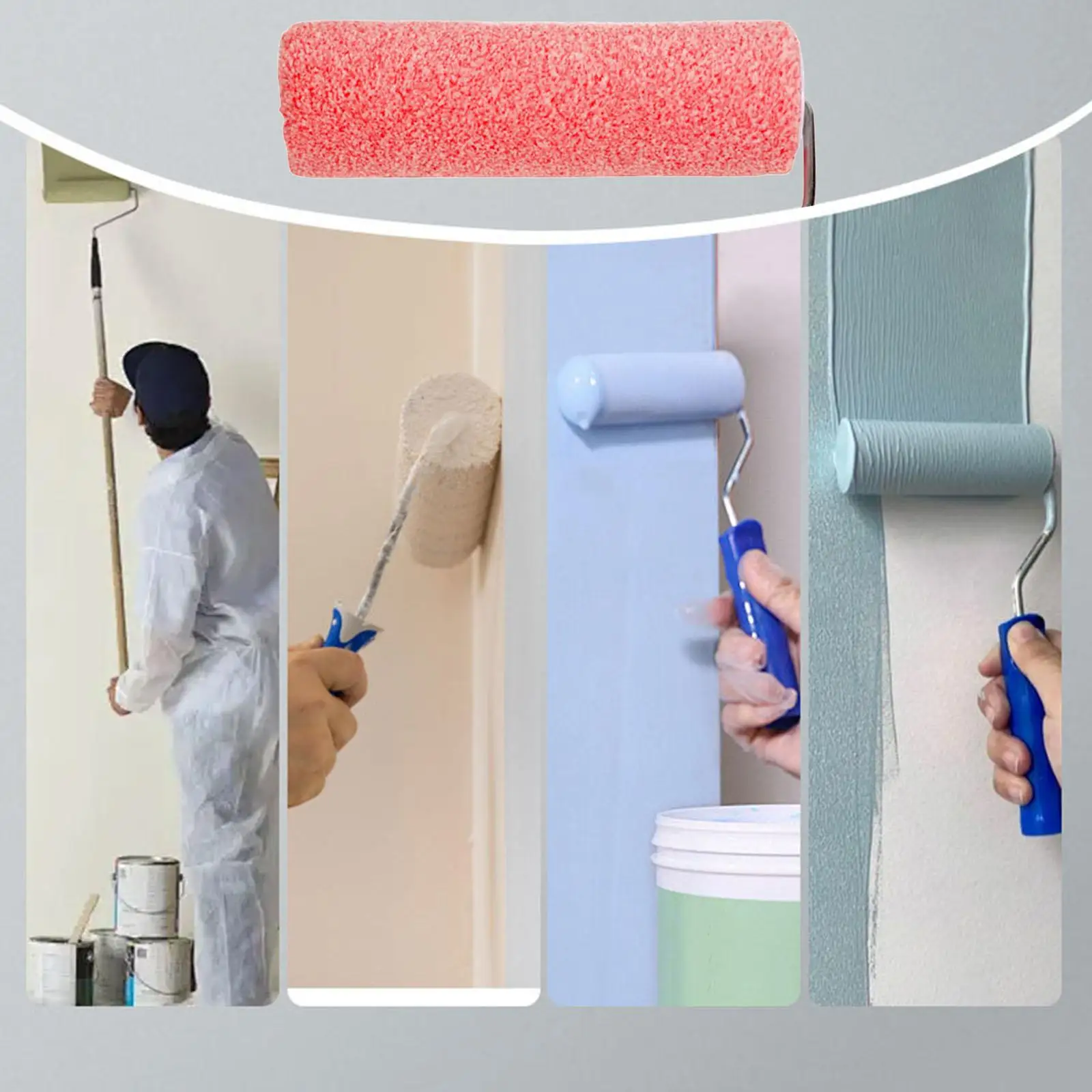 Paint Roller Art Pattern Cover for DIY Wall Decoration Painting Tools and Eggshell Textures Paint Roller Art Pattern Cover for DIY Wall Decoration Painting Tools and Eggshell Textures