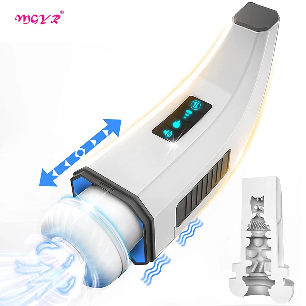 

Sex Toys for Men Automatic Thrusting Male Masturbator Powerful Sucking Vibrating 4D Textured Sleeve