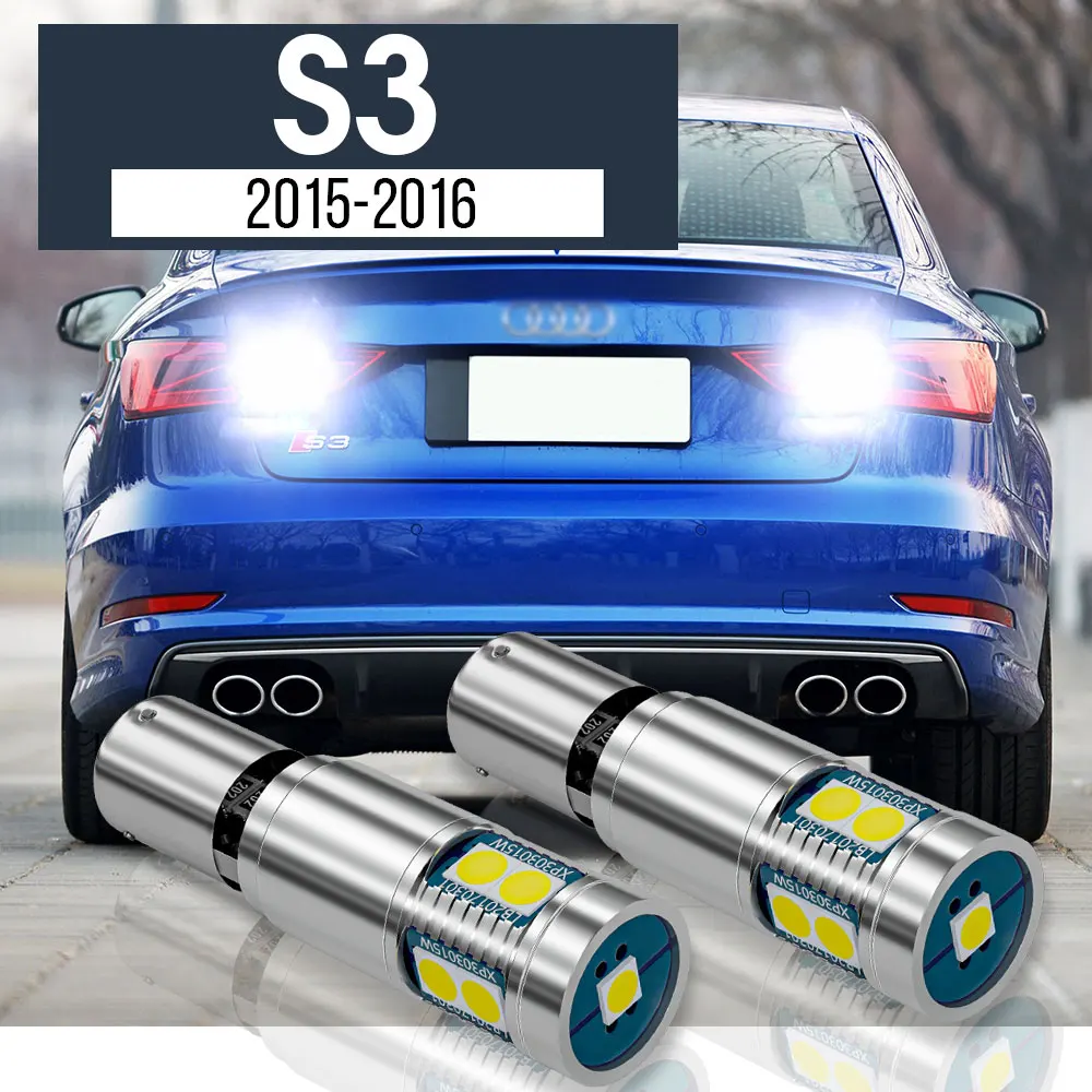 

2pcs LED Backup Light Reverse Lamp Blub Canbus Accessories For Audi S3 2015 2016