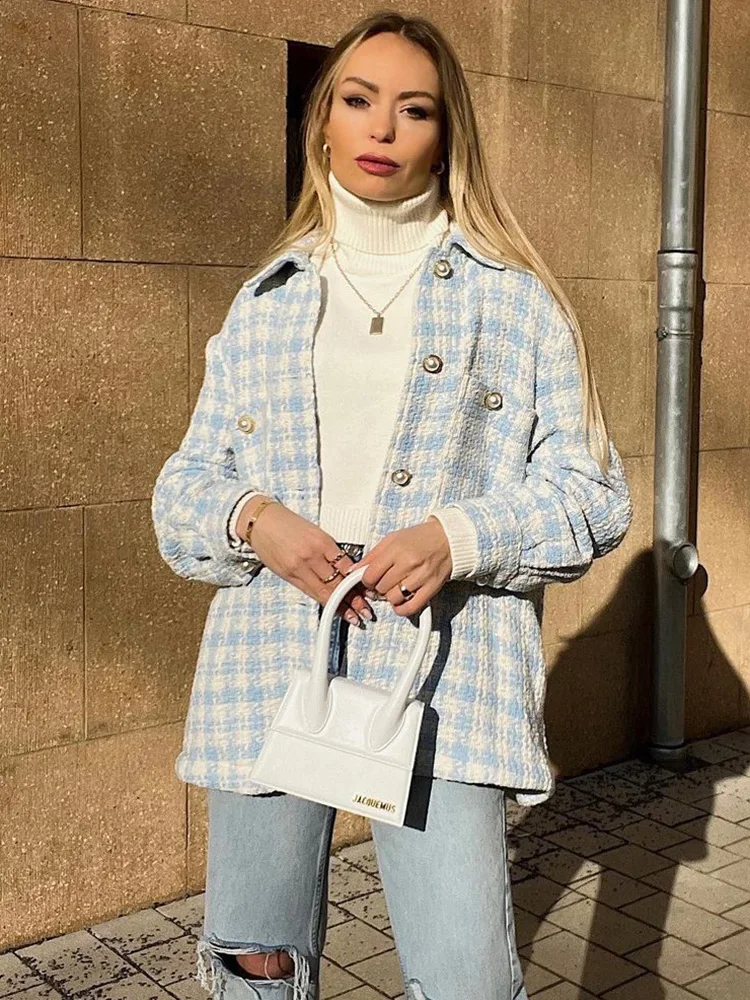 Women Jackets 2022 Fashion Lapel Collar 
